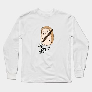 Hiragana hedgehog Long Sleeve T-Shirt